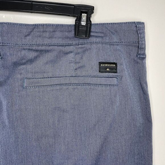 QUIKSILVER Mens Blue Chino Shorts Regular-Fit Everyday Union Stretch 42 x 10 - Picture 5 of 11